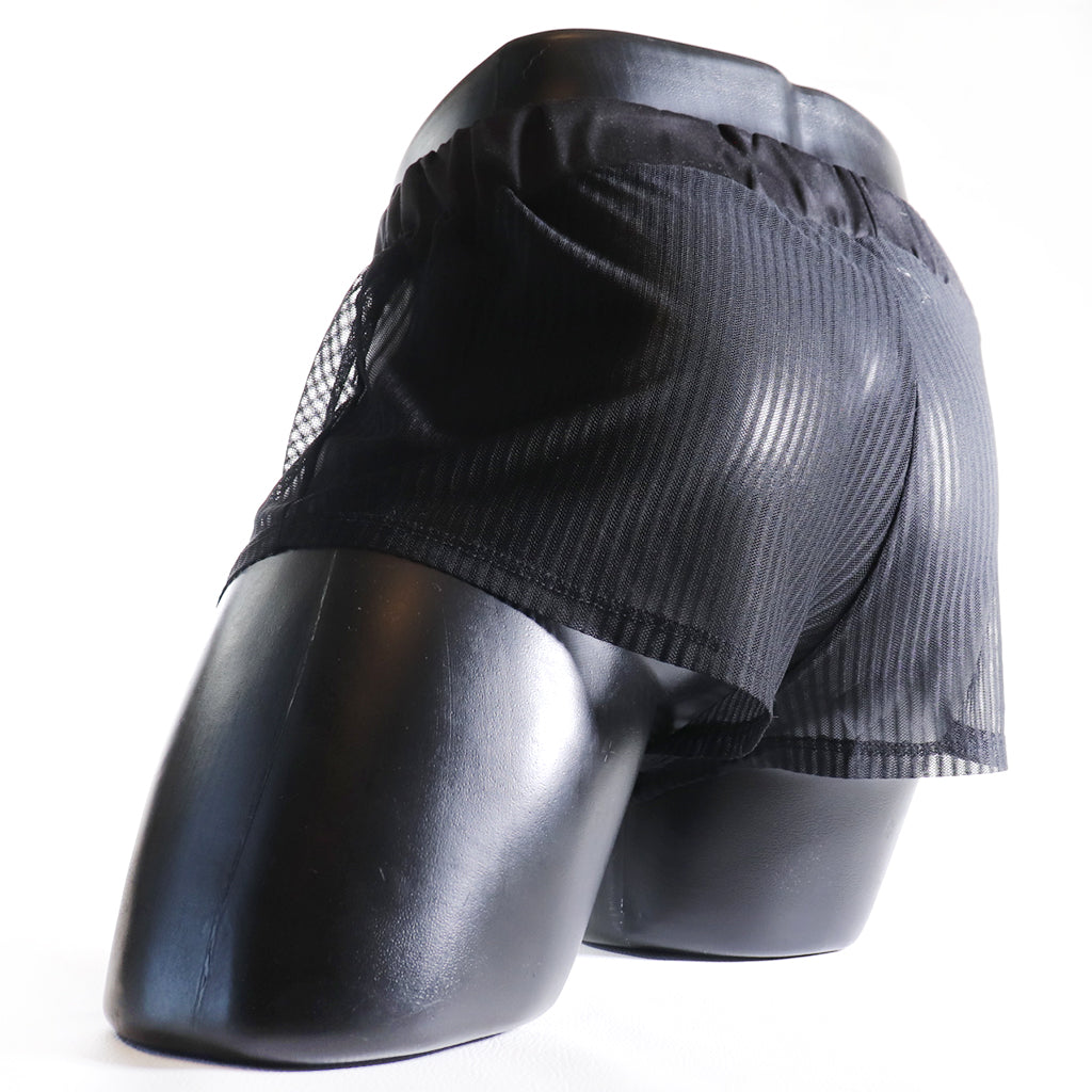 A - MINI - SHORT TRANSPARENT – NOIR TOTAL