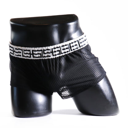 A - MINI - SHORT TRANSPARENT 69 – NOIR ET BLANC