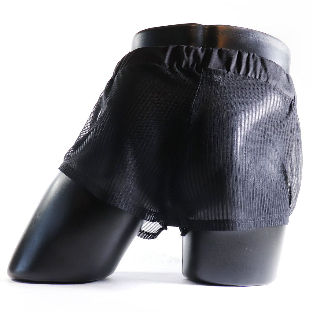 A - MINI - SHORT TRANSPARENT – NOIR TOTAL