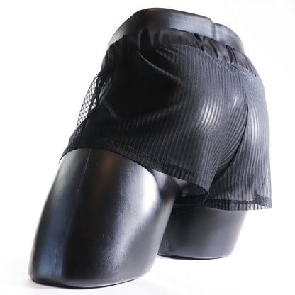 A - MINI - SHORT TRANSPARENT – NOIR TOTAL