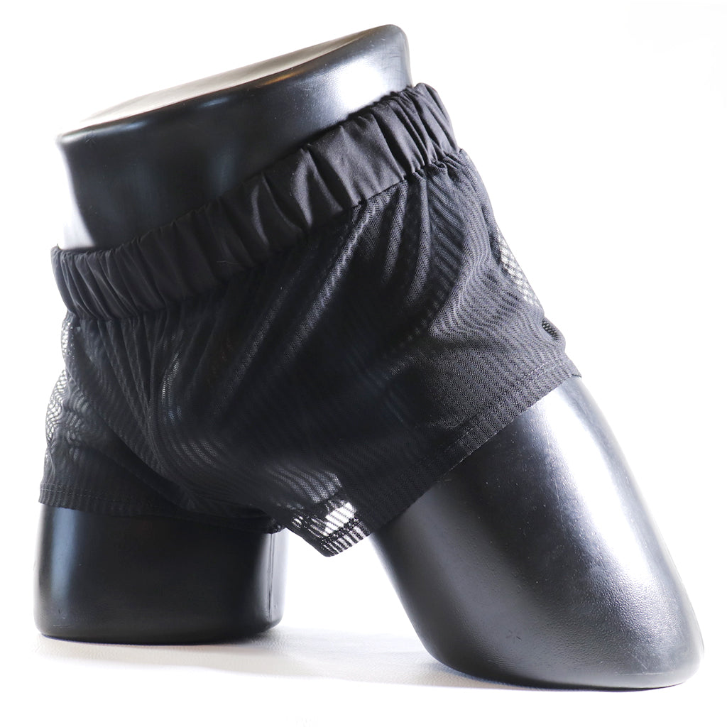 A - MINI - SHORT TRANSPARENT – NOIR TOTAL