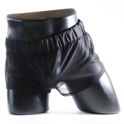 A - MINI - SHORT TRANSPARENT – NOIR TOTAL