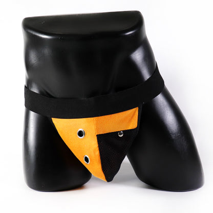JOCKSTRAP DESIGN EN SEMI-CUIR AVEC POCHE