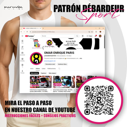 Patrón Débardeur Sport – PDF Descargable (Talla S)